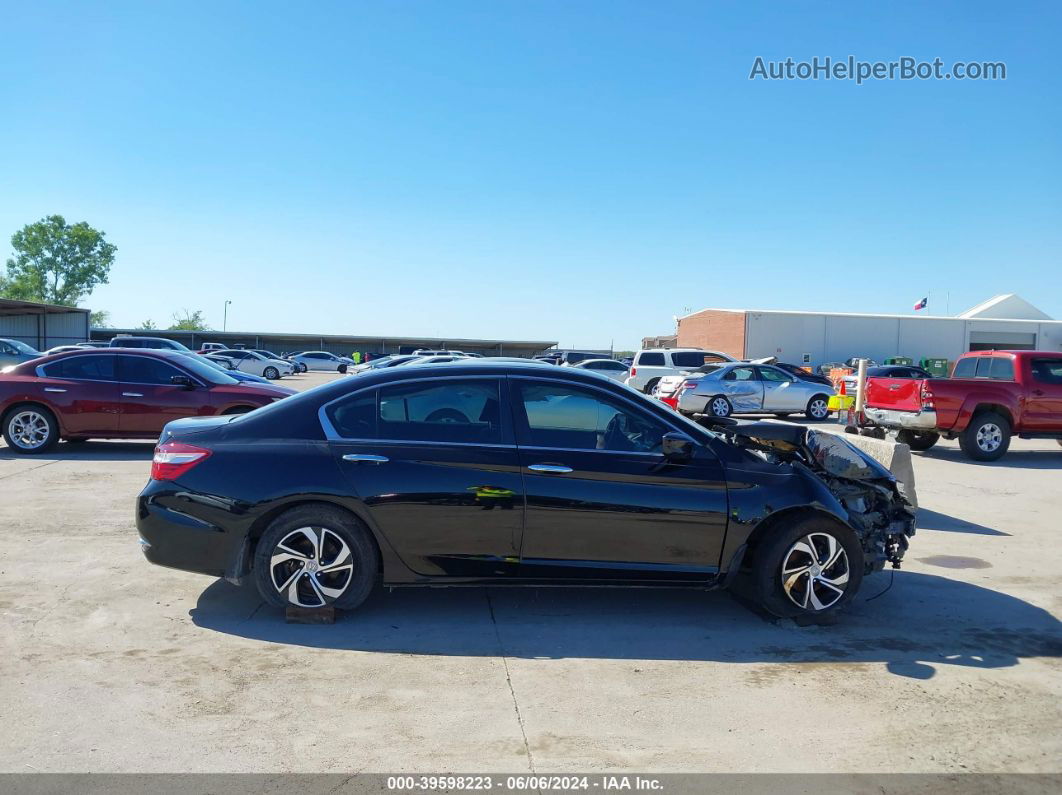 2016 Honda Accord Lx Black vin: 1HGCR2F36GA222368