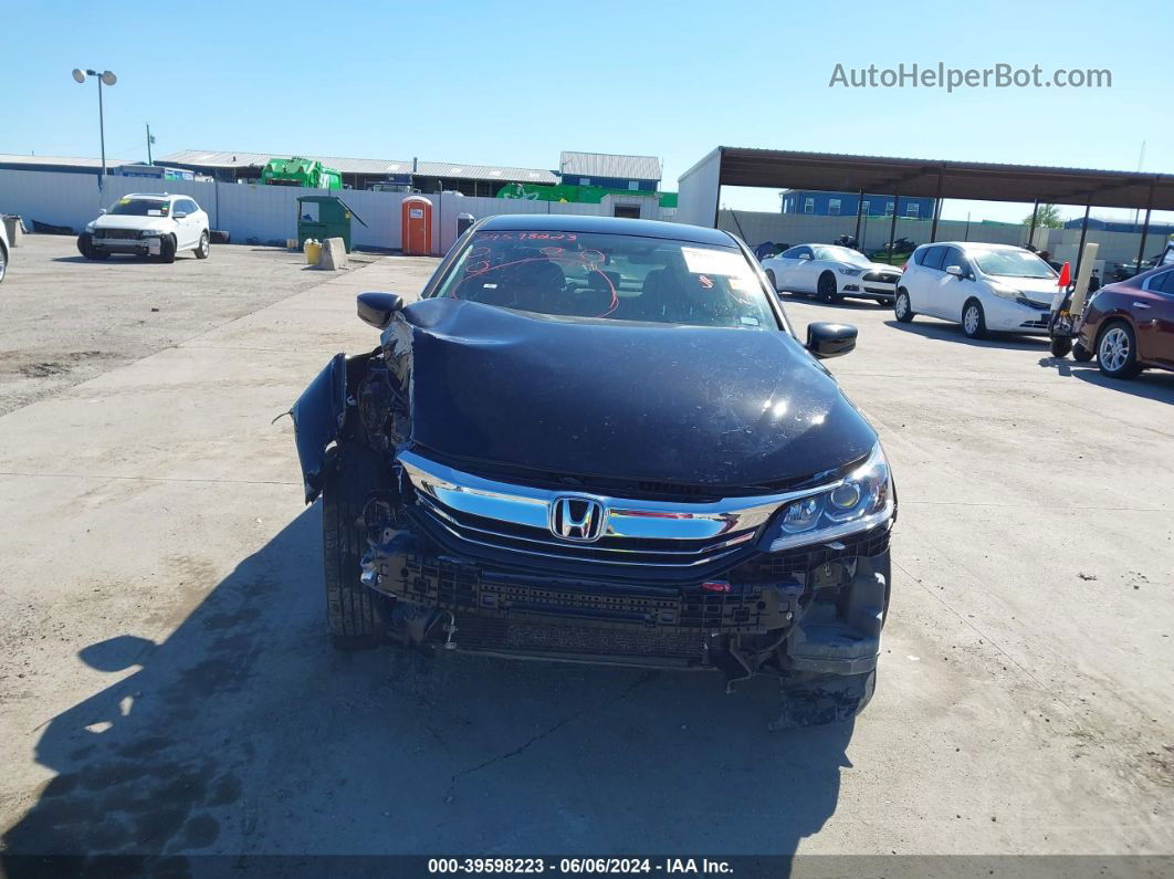 2016 Honda Accord Lx Black vin: 1HGCR2F36GA222368