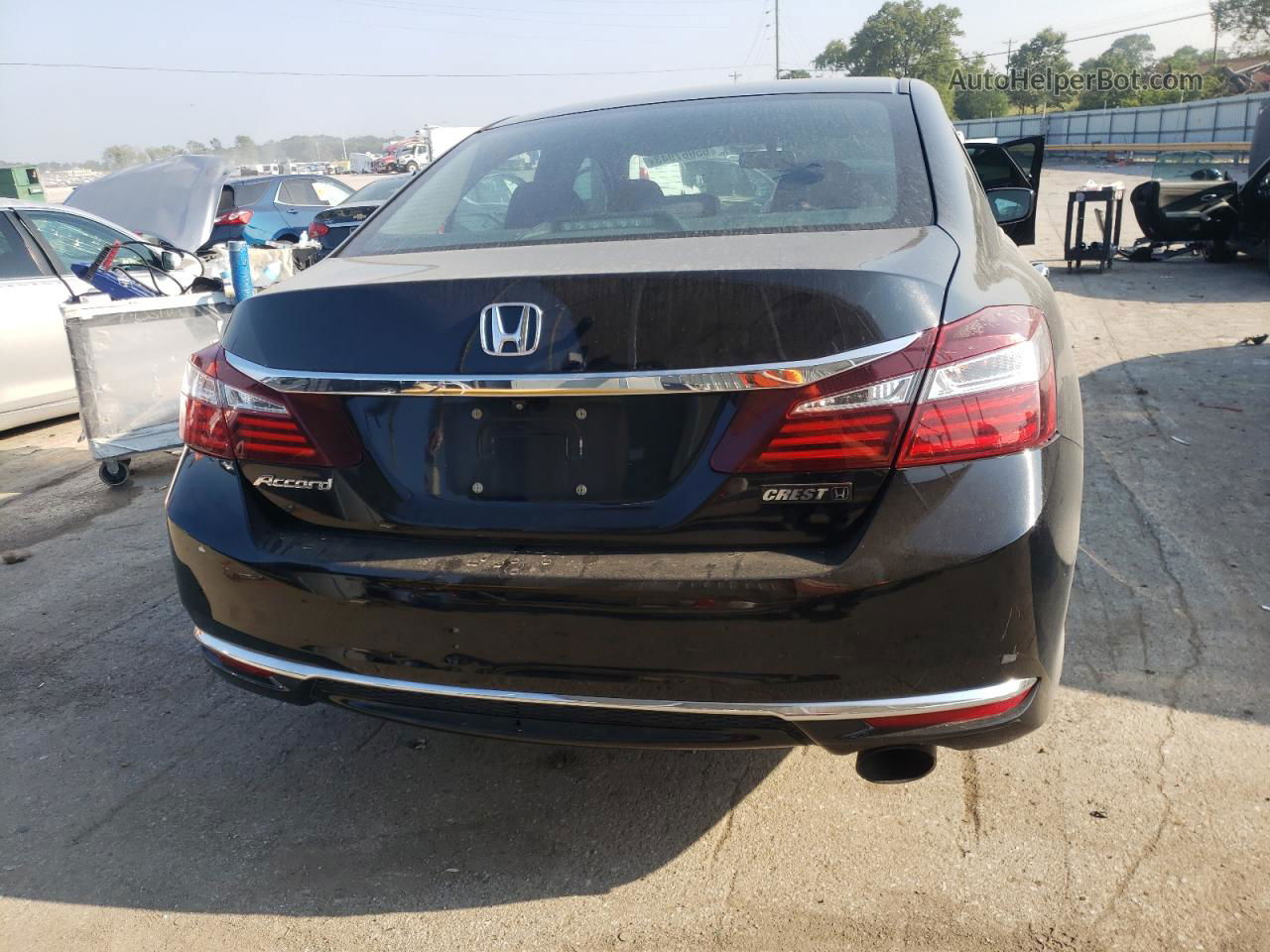 2017 Honda Accord Lx Black vin: 1HGCR2F36HA011186