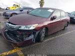 2017 Honda Accord Lx Burgundy vin: 1HGCR2F36HA030708