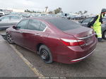 2017 Honda Accord Lx Burgundy vin: 1HGCR2F36HA030708