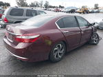 2017 Honda Accord Lx Burgundy vin: 1HGCR2F36HA030708