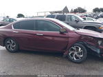 2017 Honda Accord Lx Burgundy vin: 1HGCR2F36HA030708