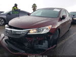 2017 Honda Accord Lx Burgundy vin: 1HGCR2F36HA030708