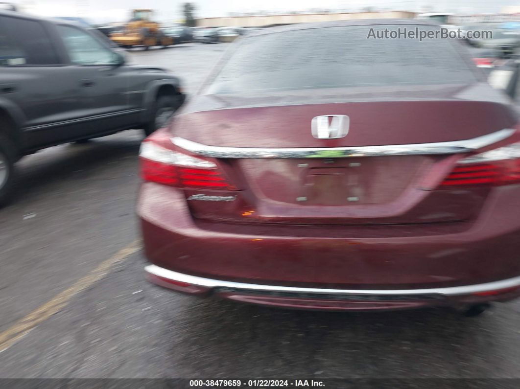 2017 Honda Accord Lx Burgundy vin: 1HGCR2F36HA030708