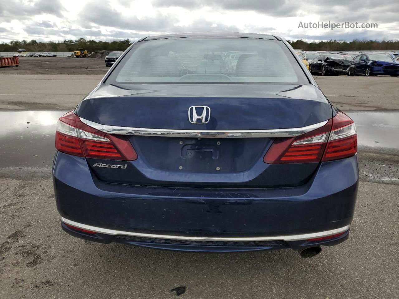 2017 Honda Accord Lx Blue vin: 1HGCR2F36HA072957