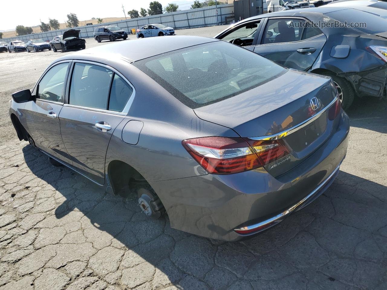 2017 Honda Accord Lx Gray vin: 1HGCR2F36HA103835