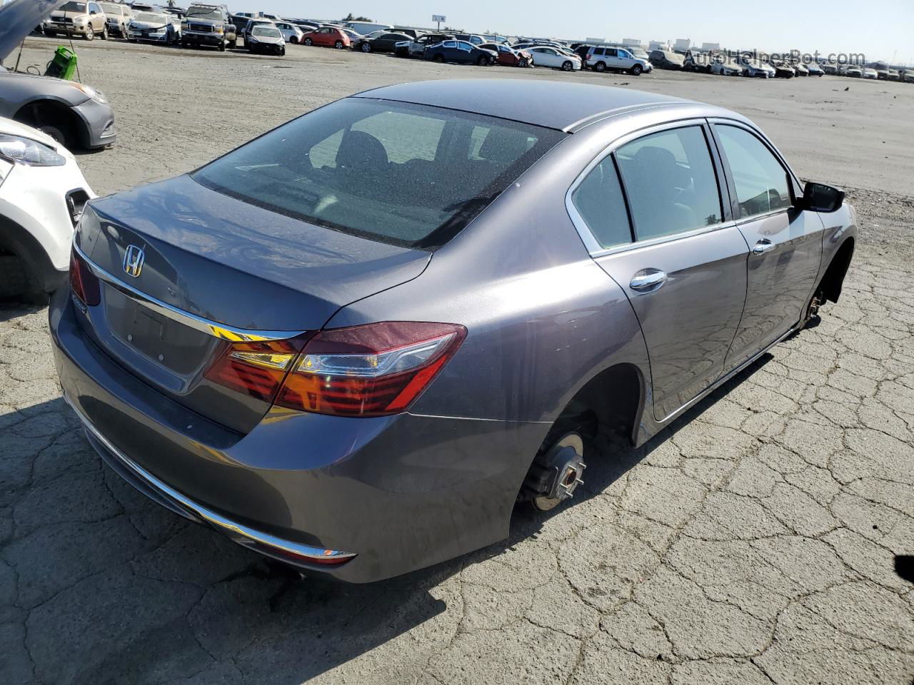 2017 Honda Accord Lx Gray vin: 1HGCR2F36HA103835