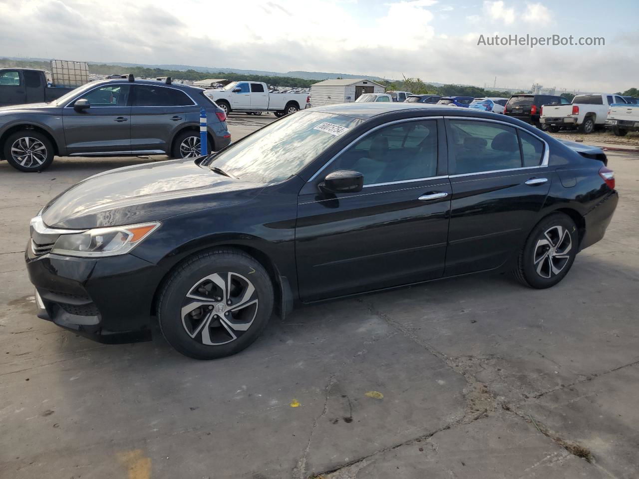 2017 Honda Accord Lx Black vin: 1HGCR2F36HA127732