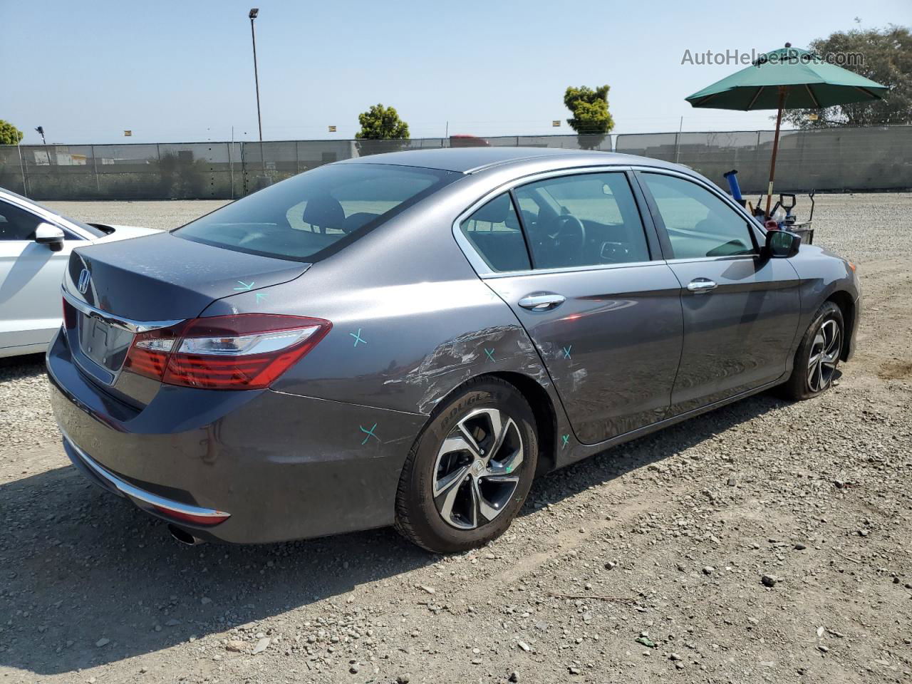 2017 Honda Accord Lx Gray vin: 1HGCR2F36HA184027