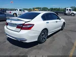 2017 Honda Accord Lx White vin: 1HGCR2F36HA190958