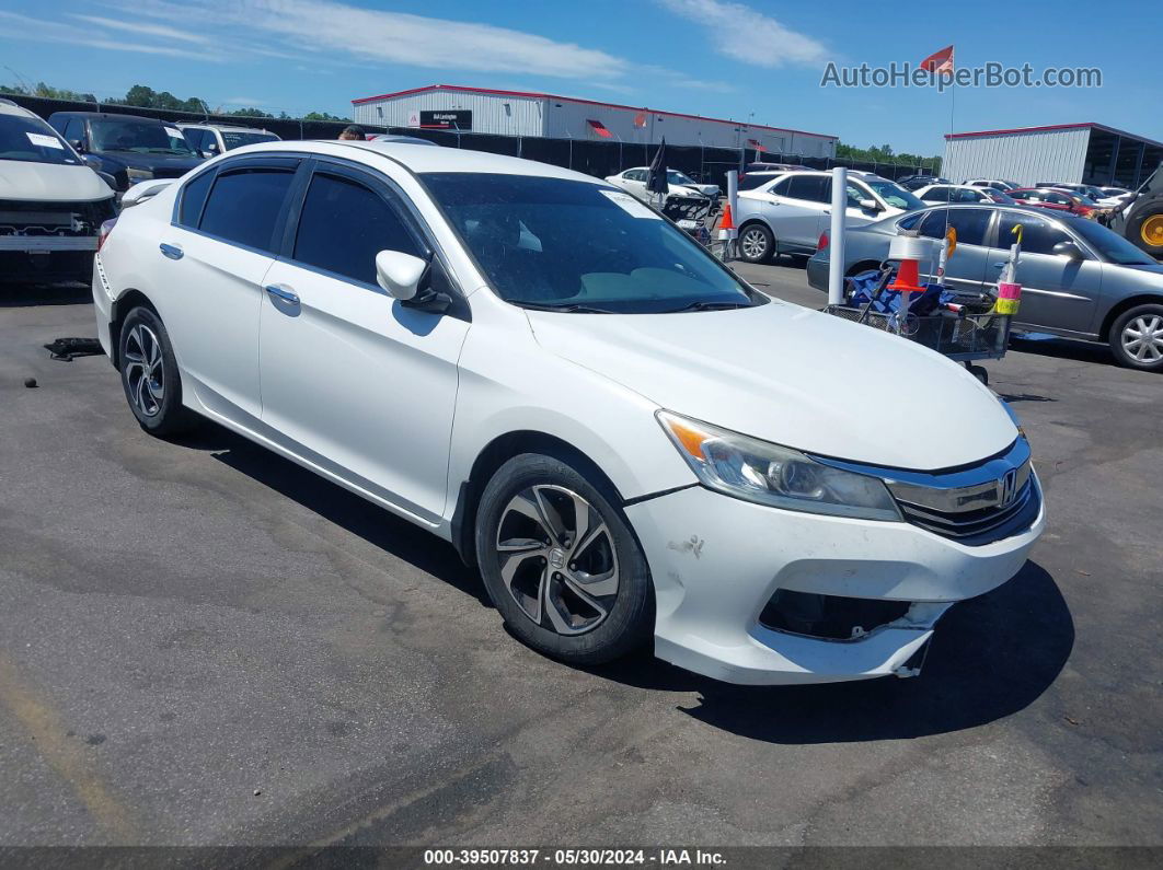 2017 Honda Accord Lx White vin: 1HGCR2F36HA190958