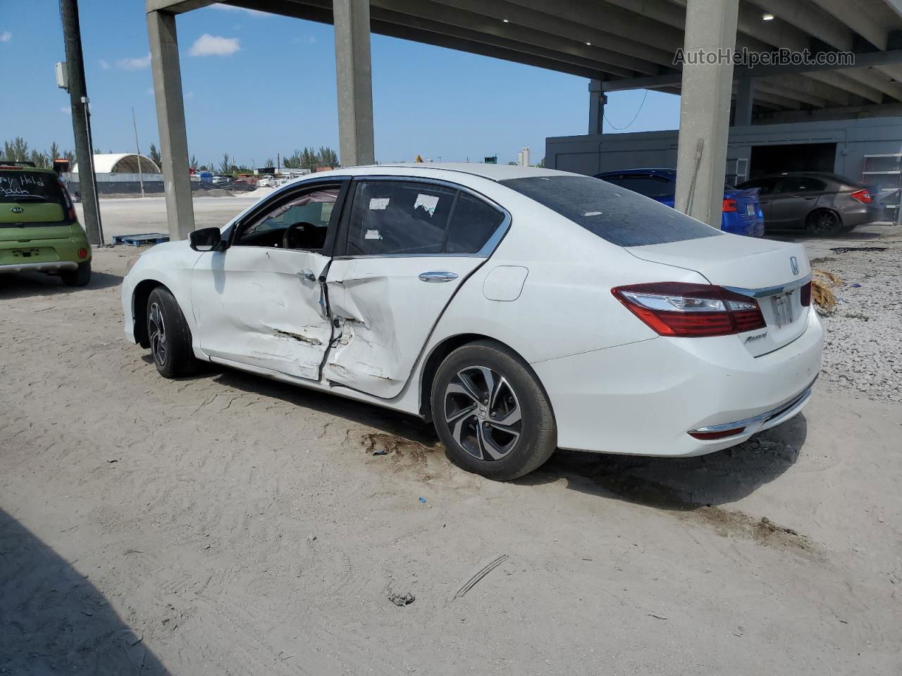 2017 Honda Accord Lx White vin: 1HGCR2F36HA217673