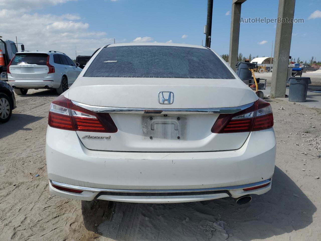 2017 Honda Accord Lx White vin: 1HGCR2F36HA217673