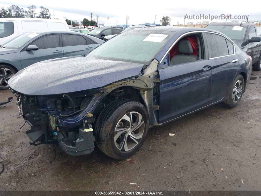 2017 Honda Accord Lx Blue vin: 1HGCR2F36HA246350