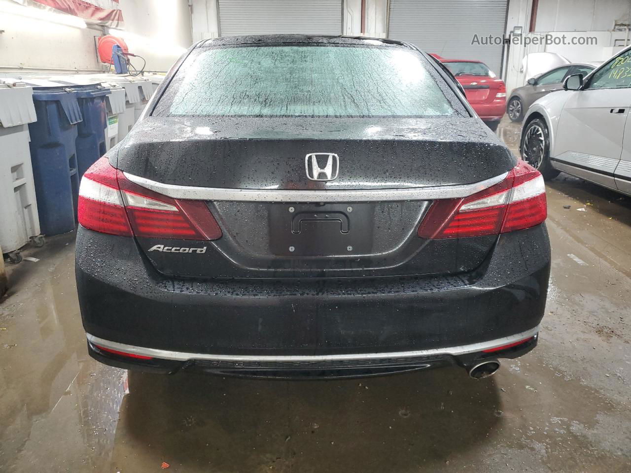 2017 Honda Accord Lx Black vin: 1HGCR2F36HA257977