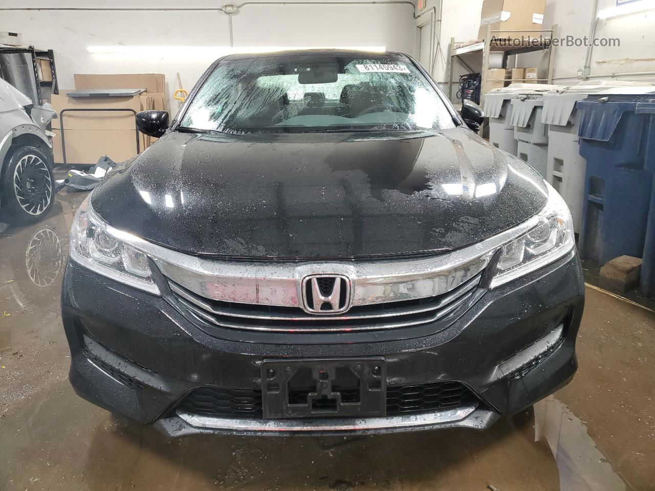 2017 Honda Accord Lx Черный vin: 1HGCR2F36HA257977