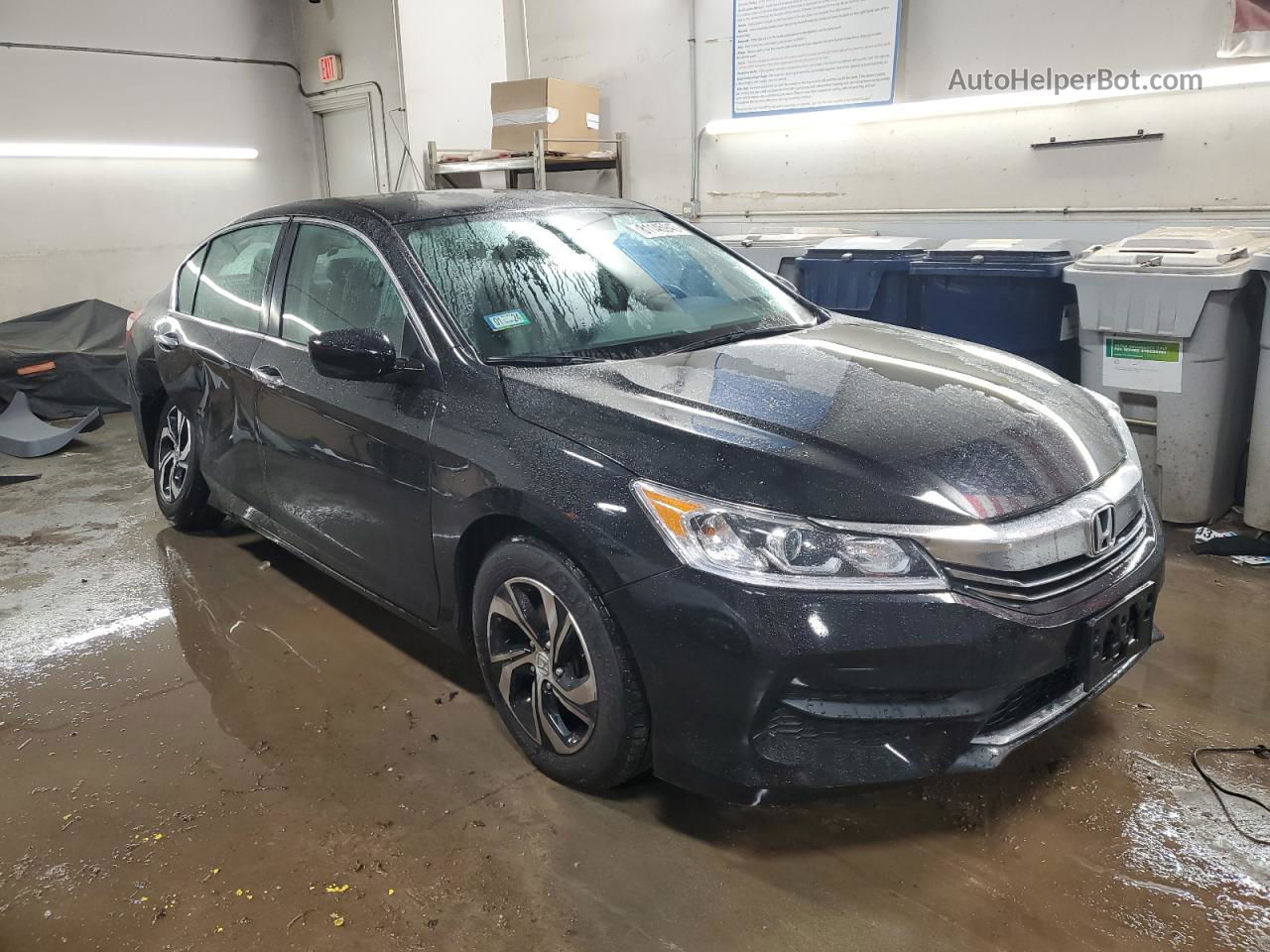 2017 Honda Accord Lx Black vin: 1HGCR2F36HA257977