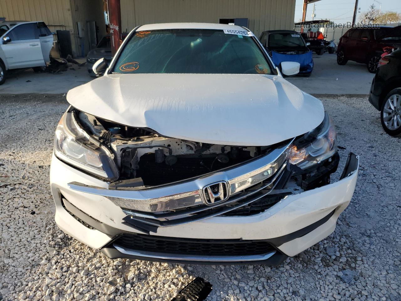 2017 Honda Accord Lx White vin: 1HGCR2F36HA263648