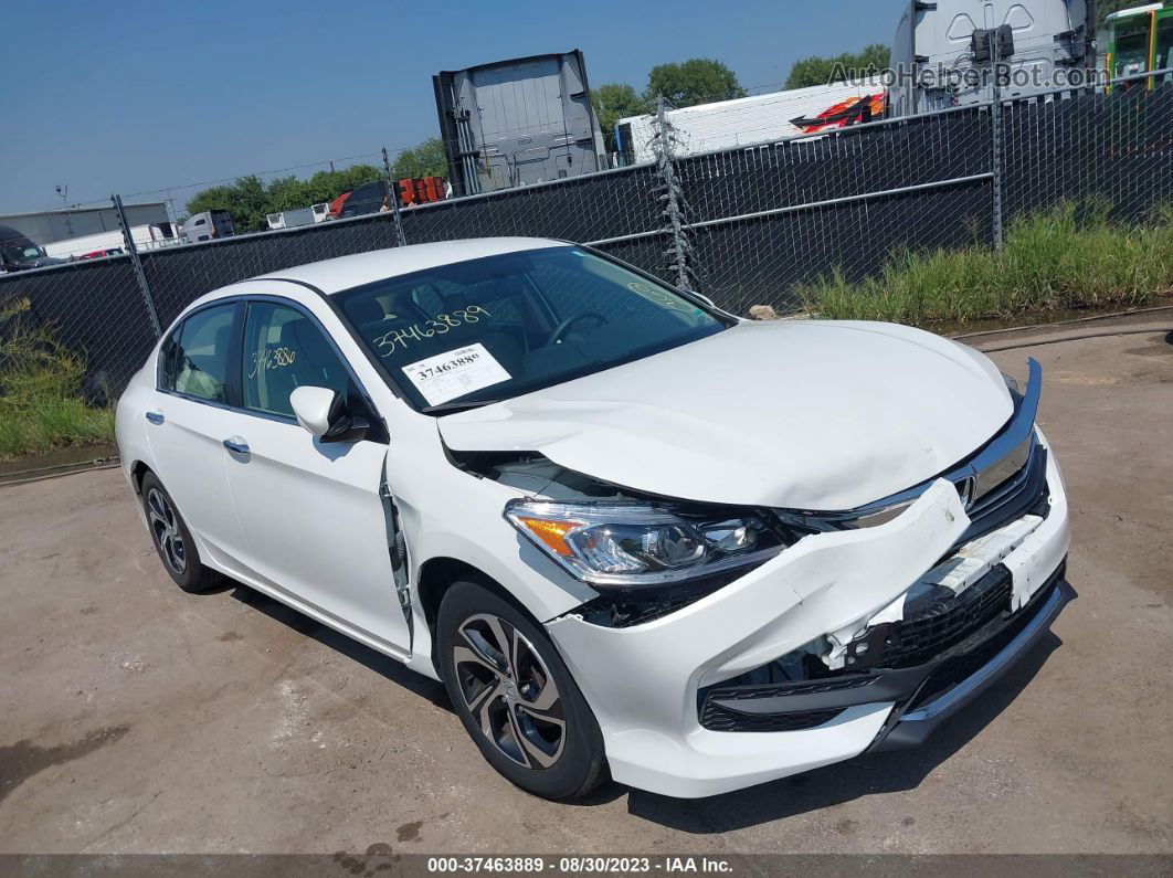 2017 Honda Accord Lx White vin: 1HGCR2F36HA281843