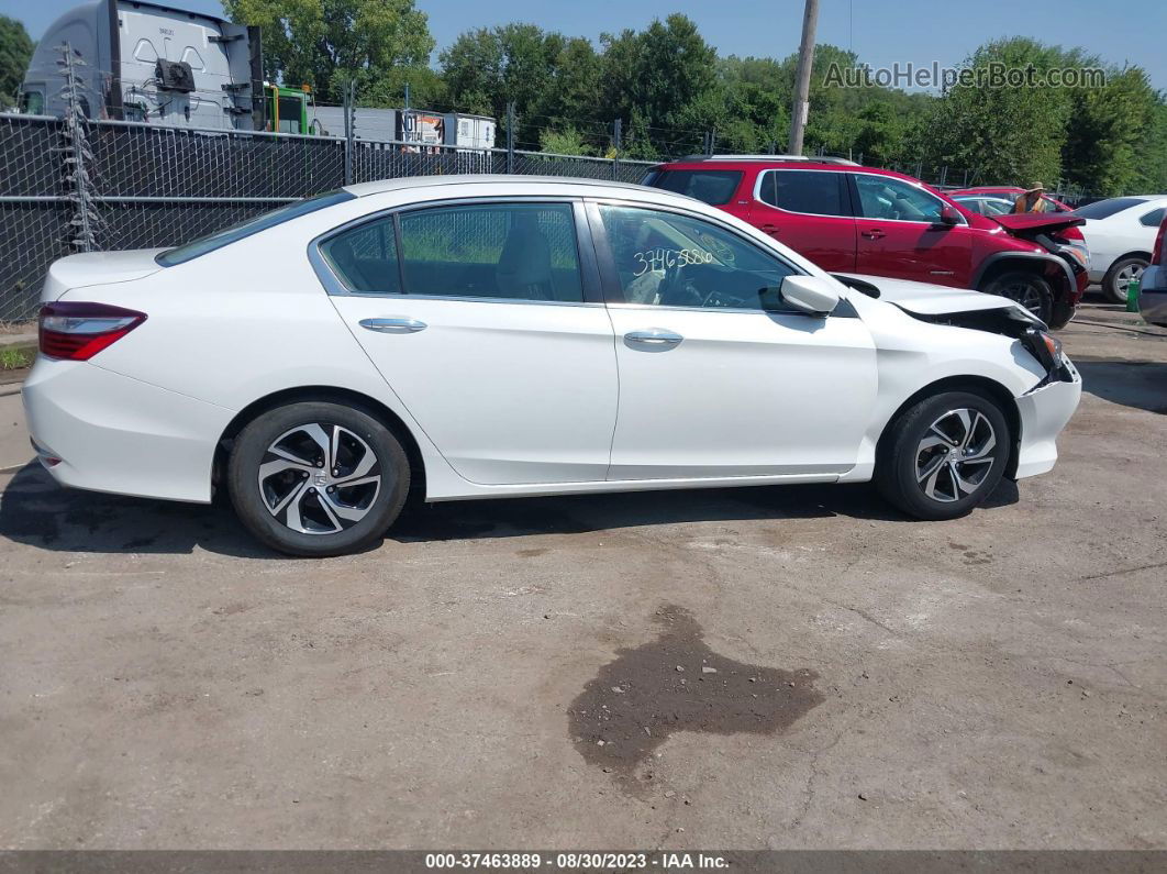 2017 Honda Accord Lx White vin: 1HGCR2F36HA281843