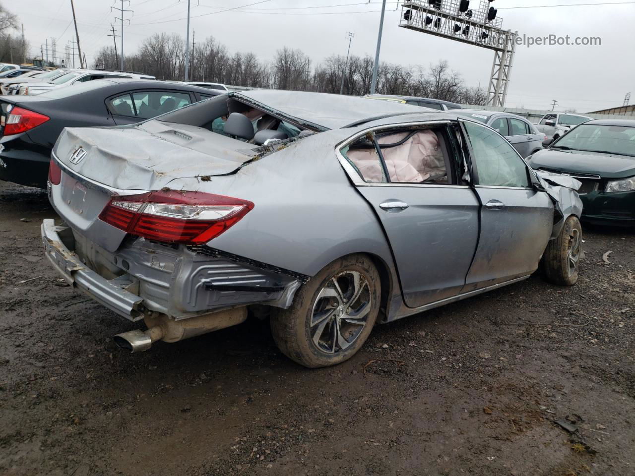 2017 Honda Accord Lx Silver vin: 1HGCR2F36HA294222