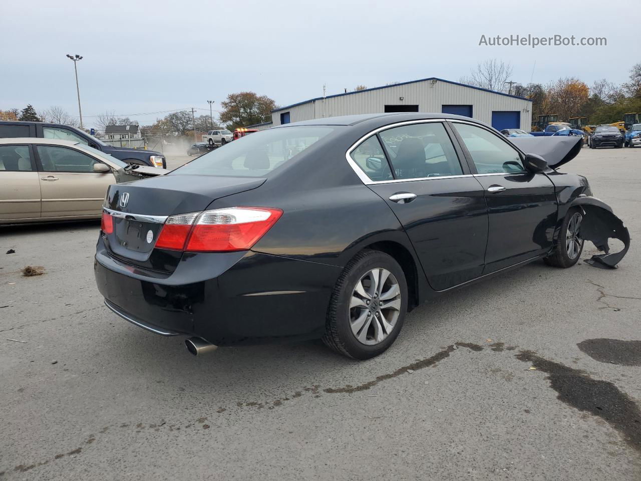 2014 Honda Accord Lx Black vin: 1HGCR2F37EA003853