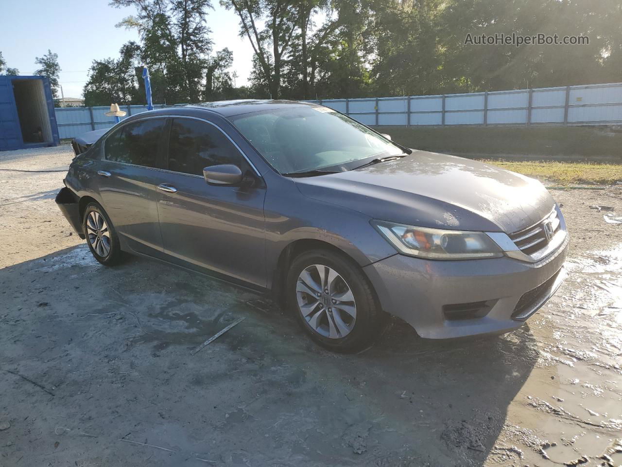 2014 Honda Accord Lx Gray vin: 1HGCR2F37EA012603