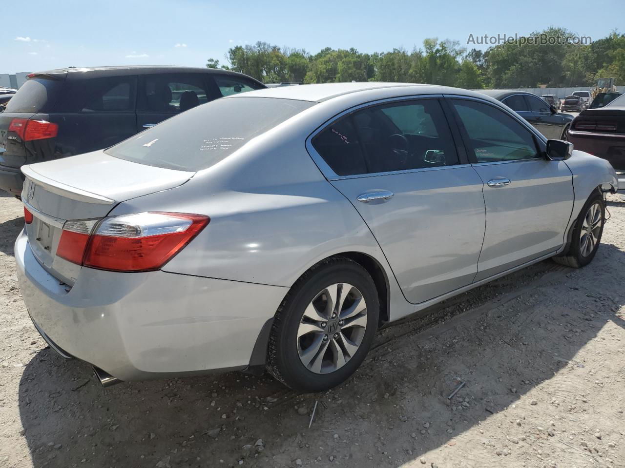 2014 Honda Accord Lx Silver vin: 1HGCR2F37EA022189