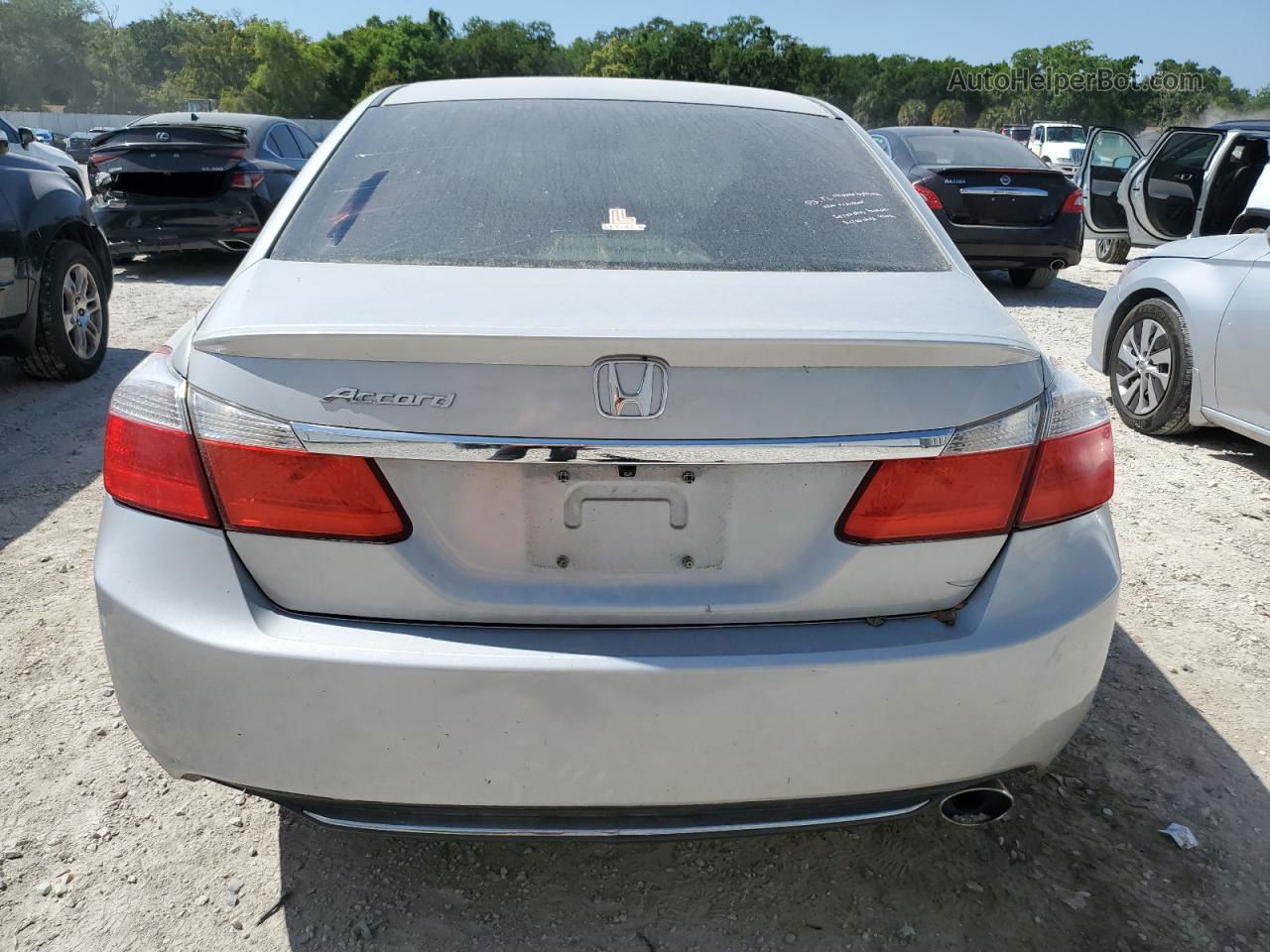 2014 Honda Accord Lx Silver vin: 1HGCR2F37EA022189