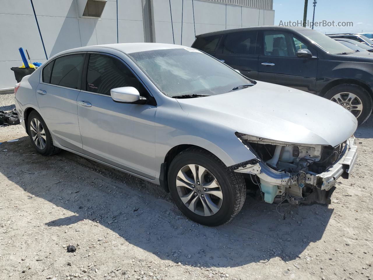 2014 Honda Accord Lx Silver vin: 1HGCR2F37EA022189