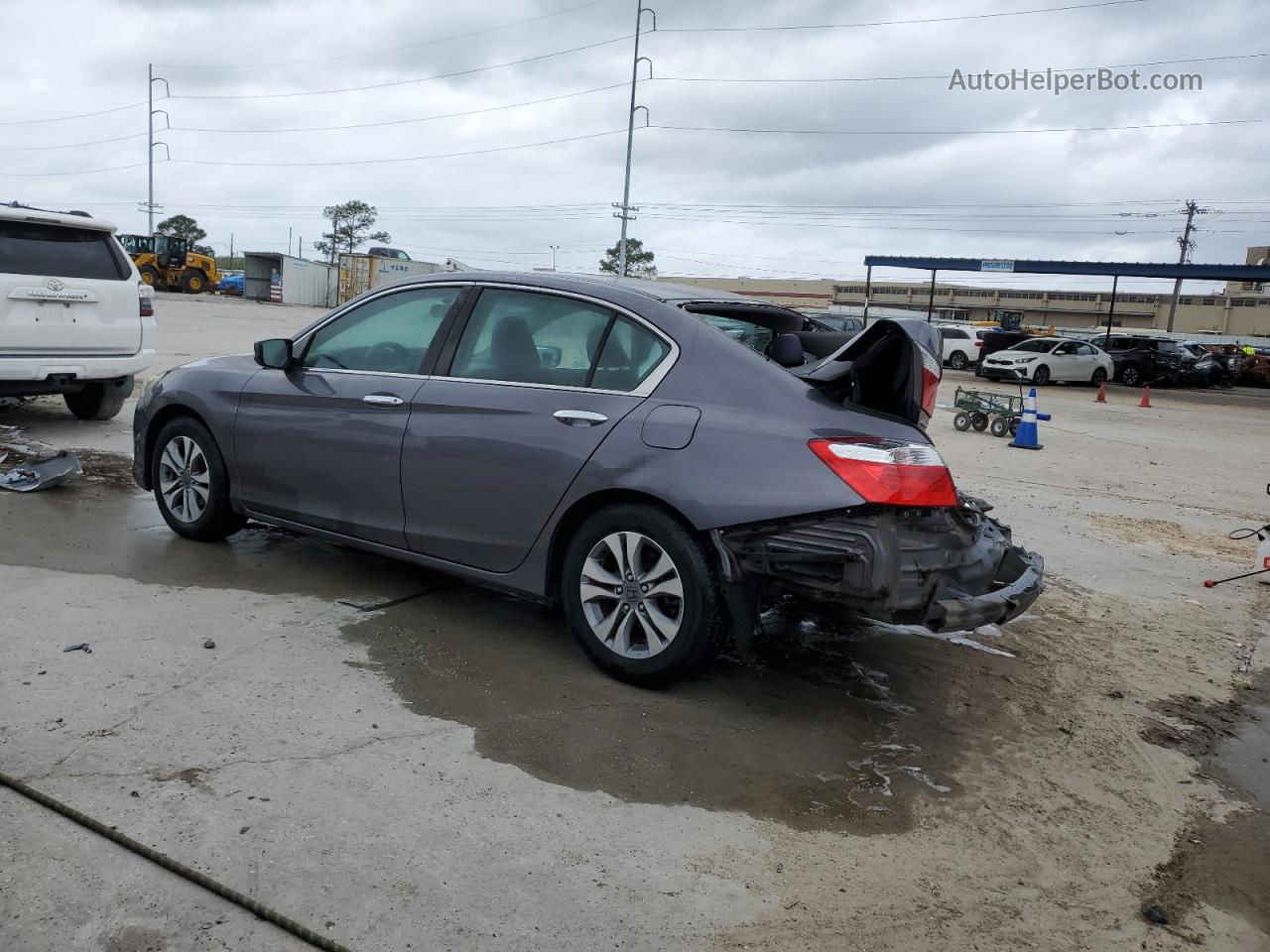 2014 Honda Accord Lx Gray vin: 1HGCR2F37EA171511