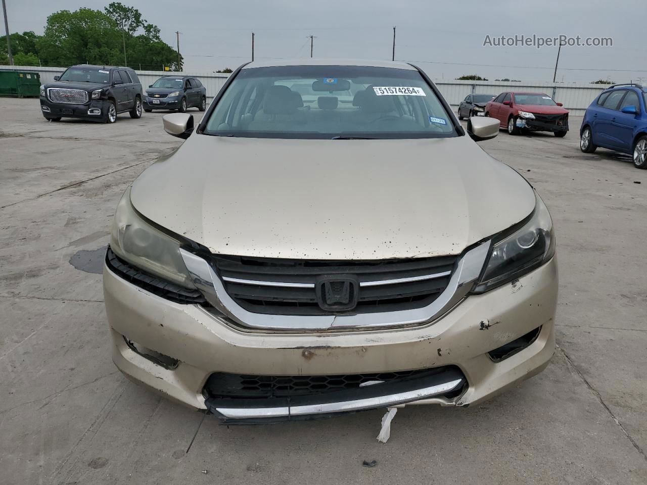 2014 Honda Accord Lx Бежевый vin: 1HGCR2F37EA191886