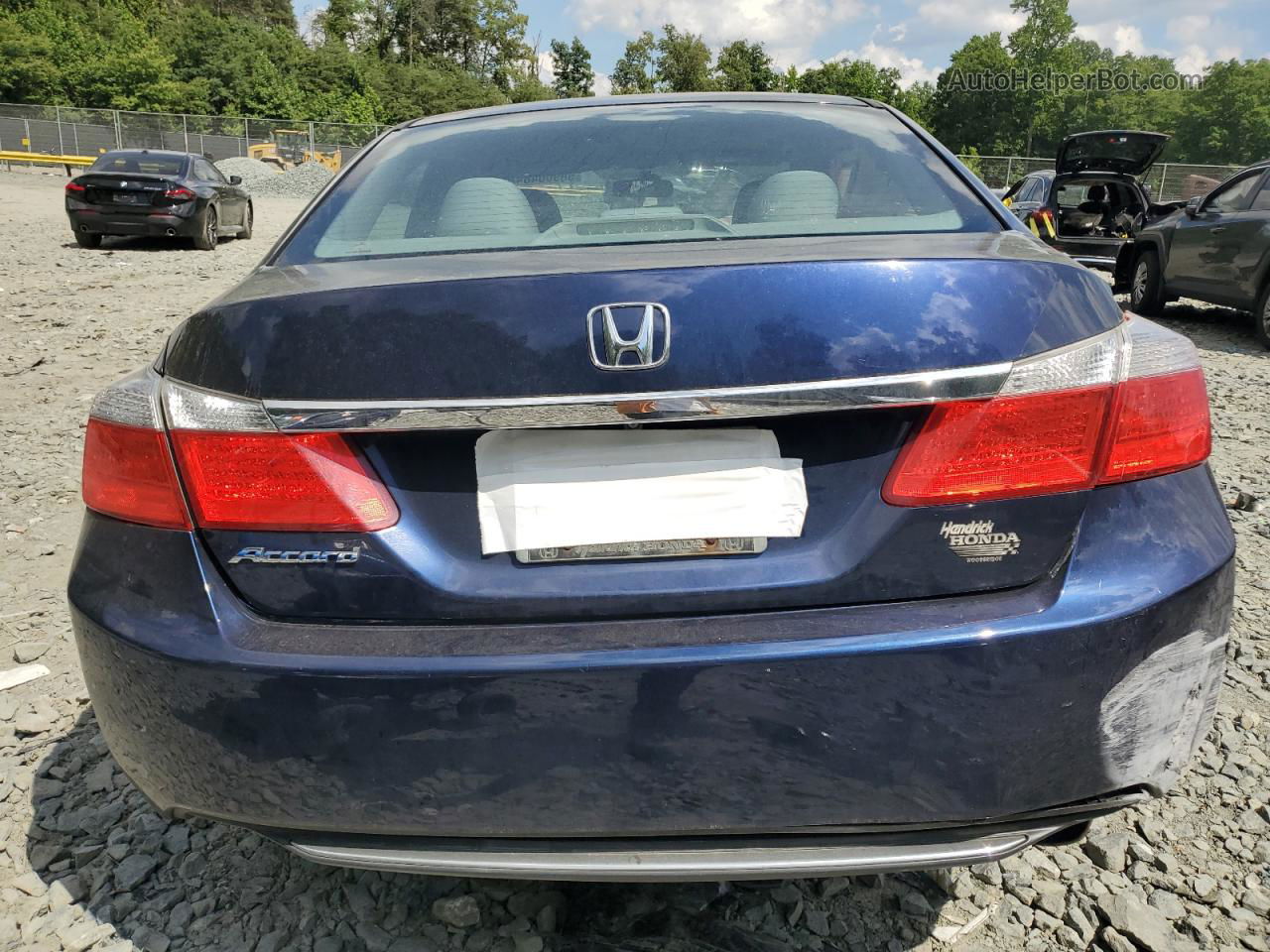 2014 Honda Accord Lx Blue vin: 1HGCR2F37EA226104