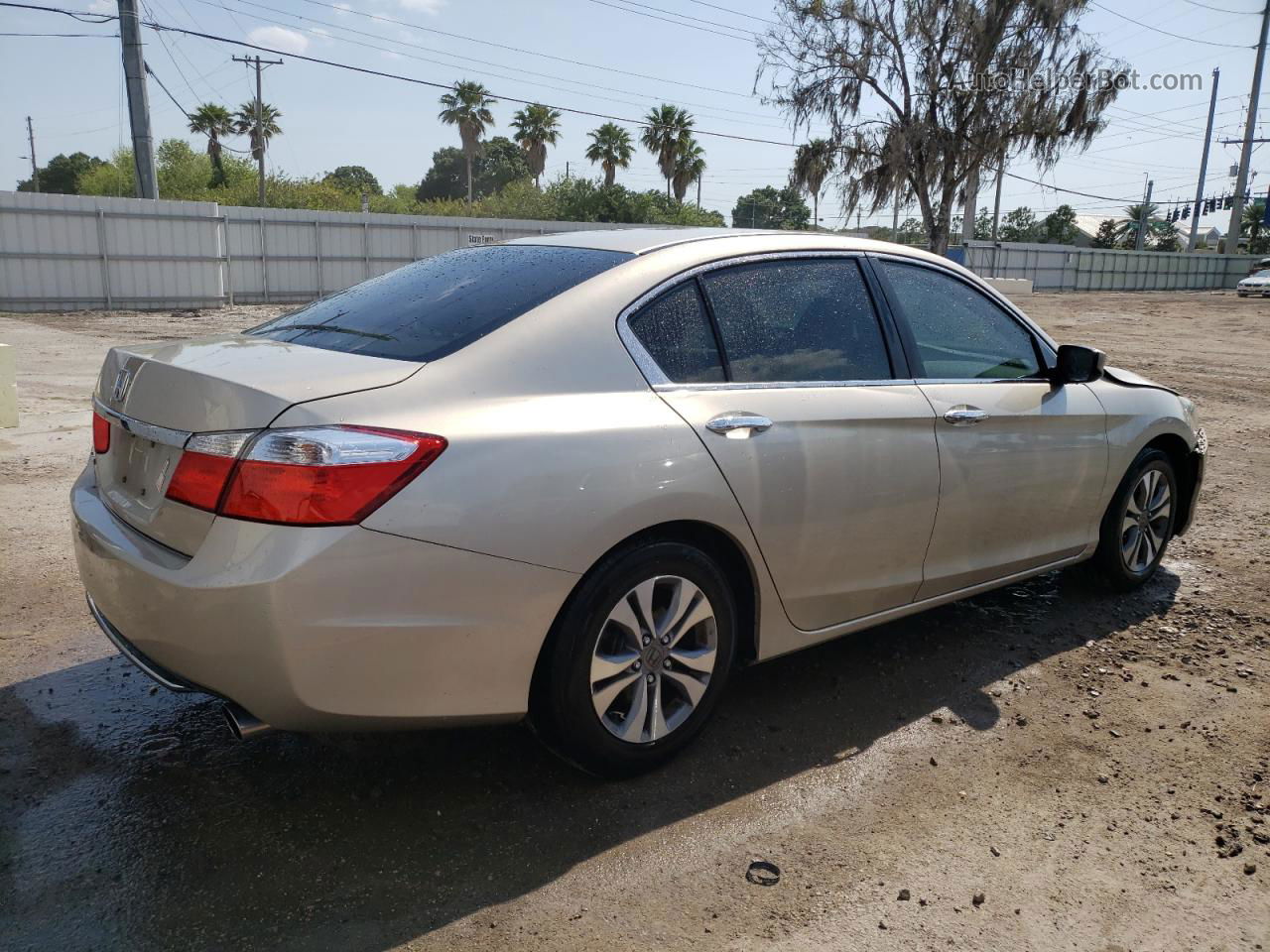 2014 Honda Accord Lx Beige vin: 1HGCR2F37EA260253