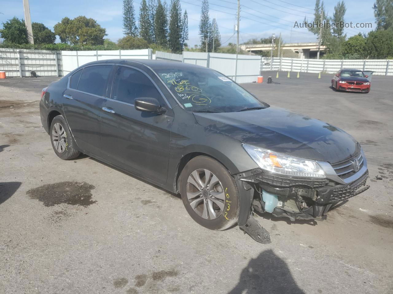 2014 Honda Accord Lx Gray vin: 1HGCR2F37EA292085