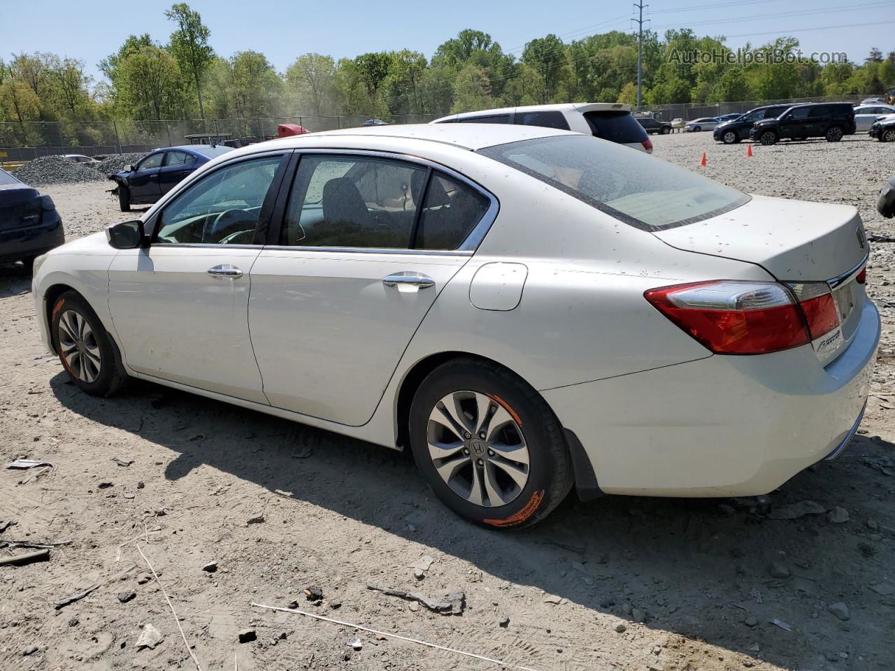 2015 Honda Accord Lx White vin: 1HGCR2F37FA026096