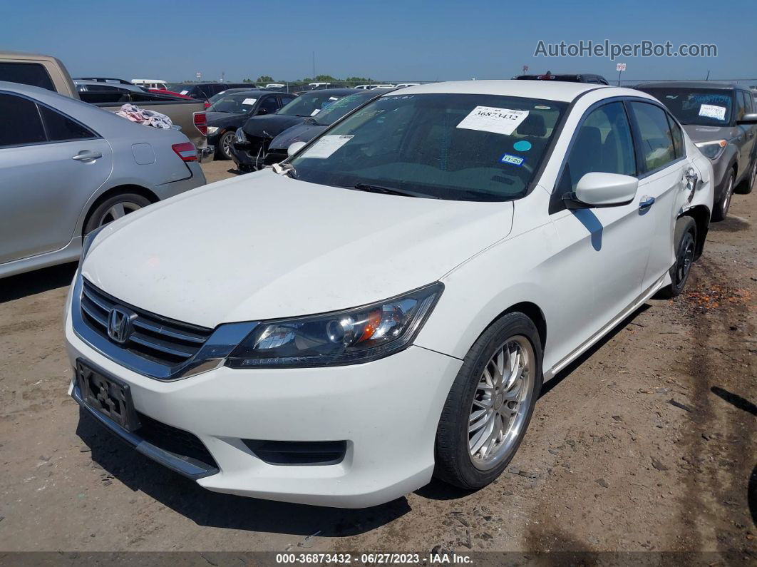 2015 Honda Accord Sedan Lx White vin: 1HGCR2F37FA077758