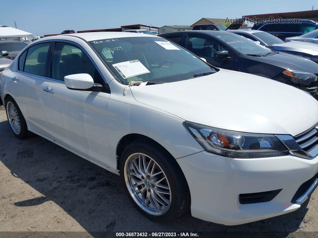 2015 Honda Accord Sedan Lx White vin: 1HGCR2F37FA077758