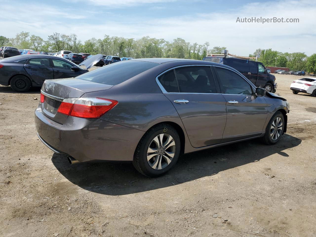 2015 Honda Accord Lx Gray vin: 1HGCR2F37FA092129