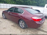 2015 Honda Accord Lx Burgundy vin: 1HGCR2F37FA117580