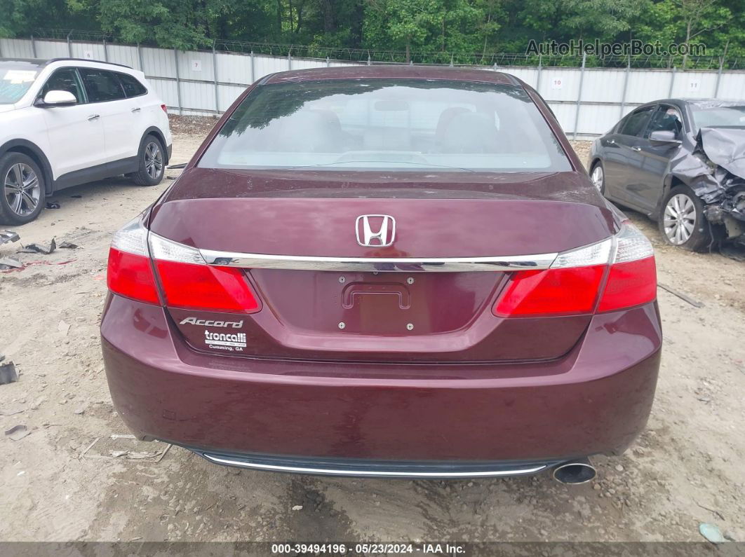 2015 Honda Accord Lx Burgundy vin: 1HGCR2F37FA117580