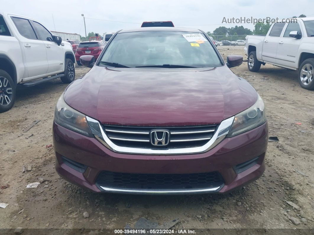 2015 Honda Accord Lx Бордовый vin: 1HGCR2F37FA117580