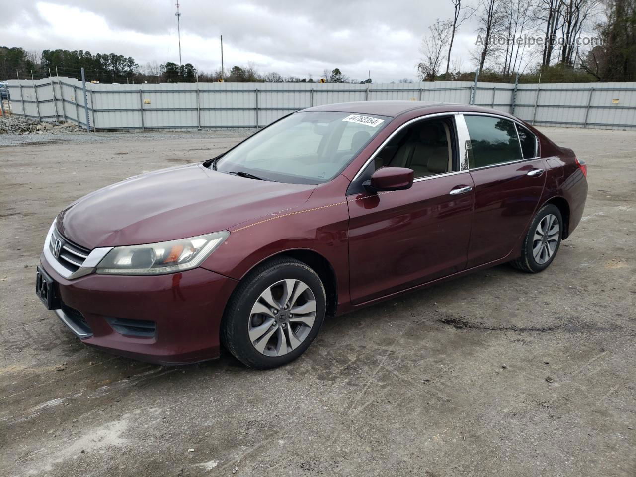 2015 Honda Accord Lx Burgundy vin: 1HGCR2F37FA167802