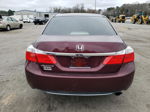 2015 Honda Accord Lx Burgundy vin: 1HGCR2F37FA167802