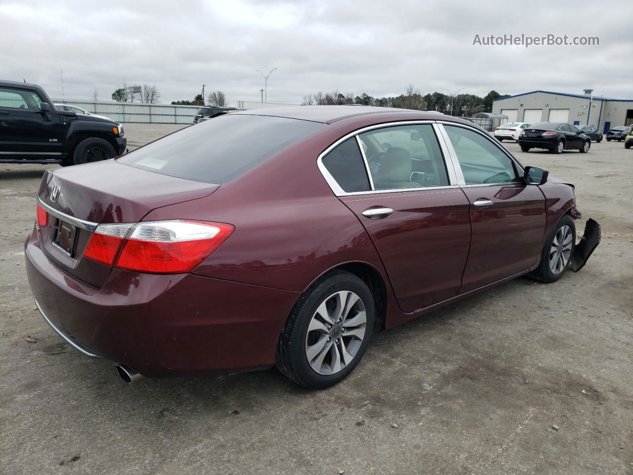 2015 Honda Accord Lx Burgundy vin: 1HGCR2F37FA167802