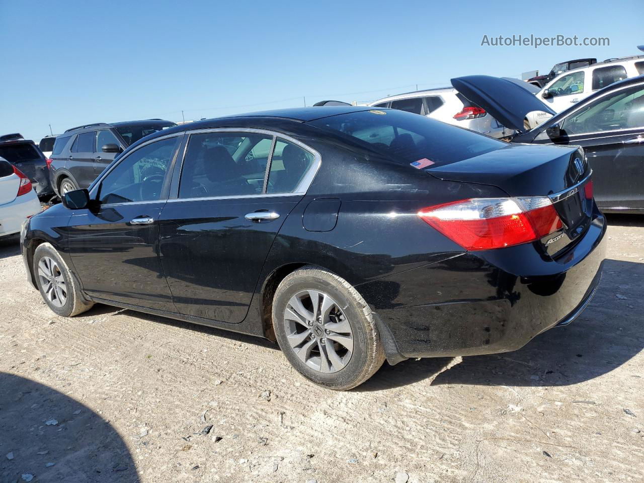 2015 Honda Accord Lx Black vin: 1HGCR2F37FA174801