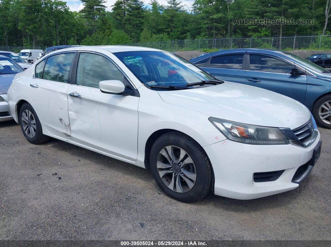 2015 Honda Accord Lx White vin: 1HGCR2F37FA240957