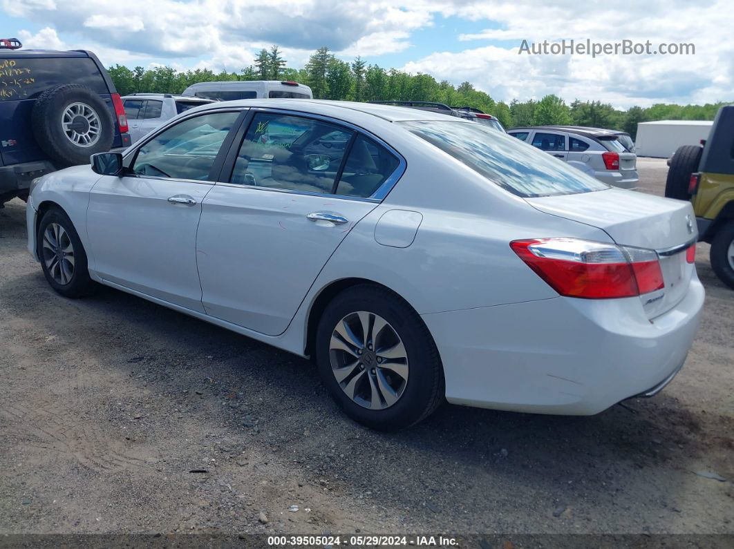 2015 Honda Accord Lx White vin: 1HGCR2F37FA240957