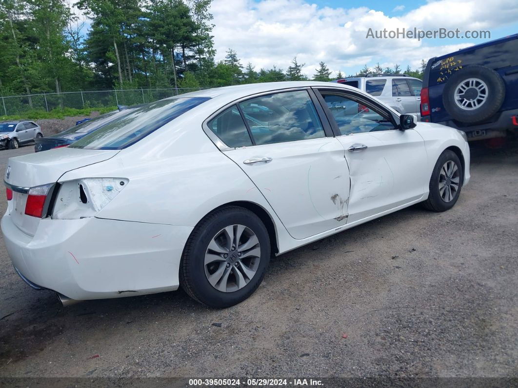 2015 Honda Accord Lx White vin: 1HGCR2F37FA240957